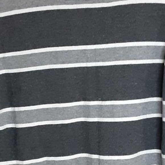 Aeropostale V-Neck Sweater Mens Size Medium Gray Striped - Picture 1 of 4